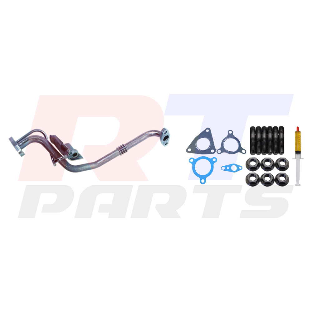 Genuine Turbo Charger GT2052V With Genuine Oil Feed Pipe For Nissan Patrol GU ZD30 3.0L 724639-5006S Fits Late DI 01/2002-12/2006