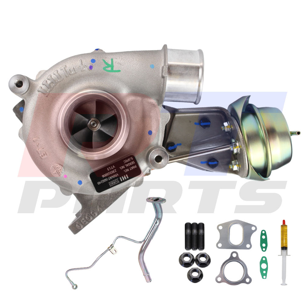 Genuine IHI Turbo Charger RHV5 With Genuine Oil Feed Pipe For Mitsubishi Pajero 4M41 3.2L VT13