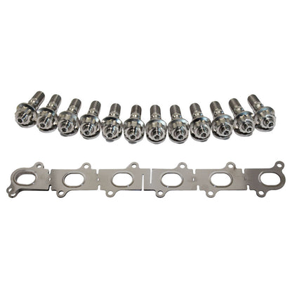 Permaseal Exhaust Manifold Installation Titanium Stud & Gasket Kit For Ford Falcon XR6 BA/BF/FG Barra 4.0L