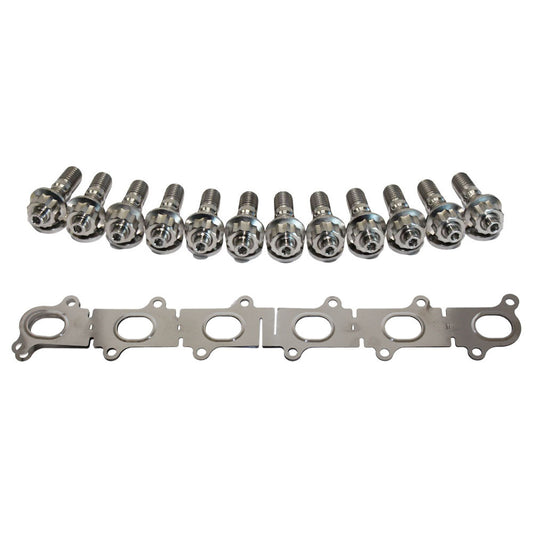 Permaseal Exhaust Manifold Installation Titanium Stud & Gasket Kit For Ford Falcon XR6 BA/BF/FG Barra 4.0L