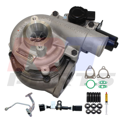 Garrett Direct Fit Upgrade Turbo Charger GTB2256VZK With Genuine Oil Feed Pipe For Toyota Land Cruiser Prado 1KD-FTV 3.0L 909930-5001Y